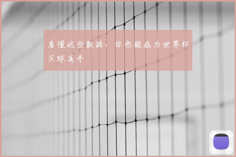 看懂这些数据,你也能成为世界杯买球高手